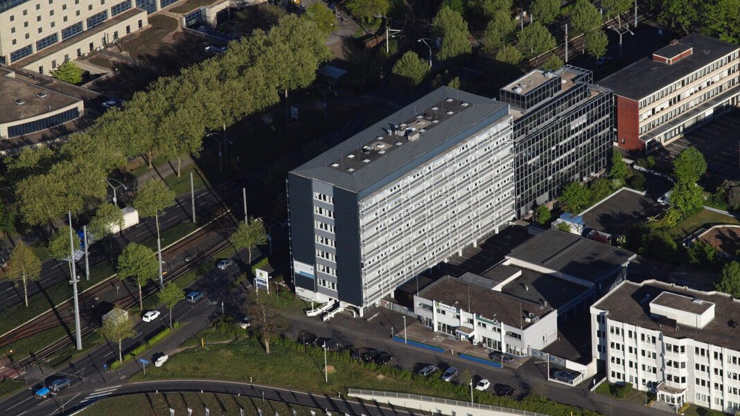 Vista aérea de la sede de la Oficina Federal de Seguridad de la Información (BSI) en Bonn