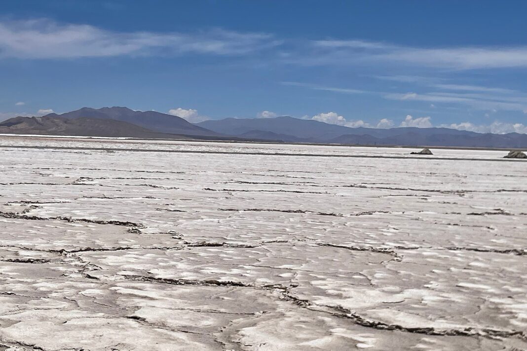 Vista del Salar del Hombre Muerto, entre Salta y Catamarca